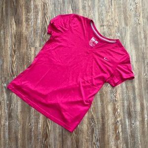 Nike Dri-Fit Pink Short Sleeve Athletic Tee